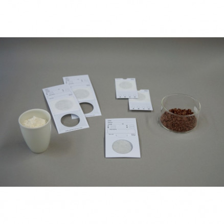 CARTE-FILTRE TEST DE PROPRETE SUR PRODUITS ALIM. - PAR X 500
