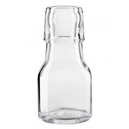 Flacon verre transparent 30 ml PP28 avec bouchon