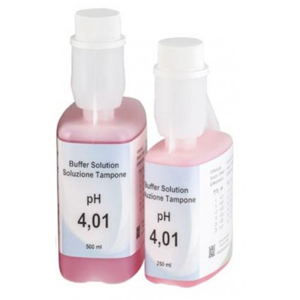 SOLUTION TAMPON PH 4,01 HUMEAU ROUGE CERTIFIEE NIST - 500ML