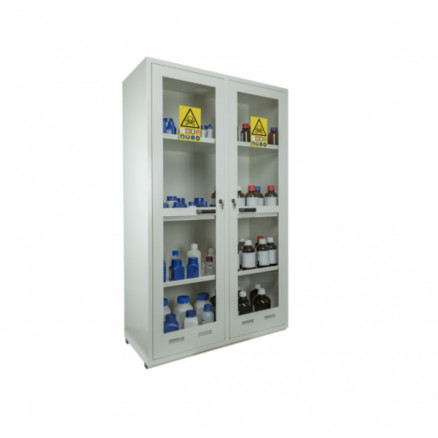 ARMOIRE DE SECURITE DOUBLE TRIONYX ASDV PORTE VITREE 300L