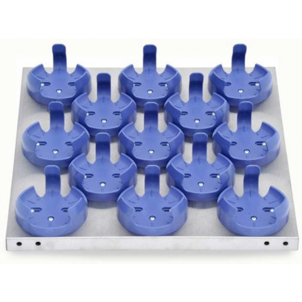 PLATEFORME DEDIEE 46X46CM AVEC 13 PINCES A FIOLES 500ML OHAUS