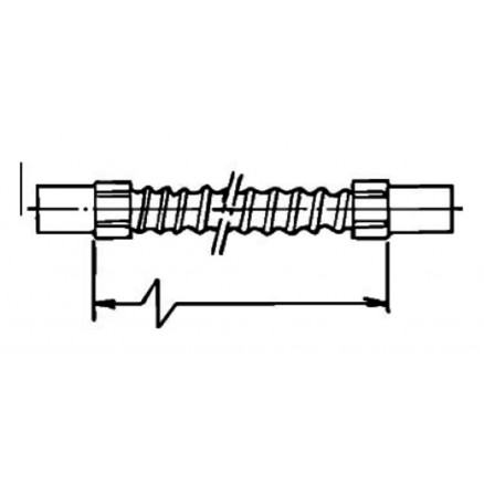 FLEXIBLE DE VIDANGE POUR CUVE ET BENITIER