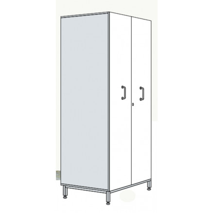ARMOIRE 2 TIROIRS VERTICAUX L=600 X P=750 X H=2000 MM