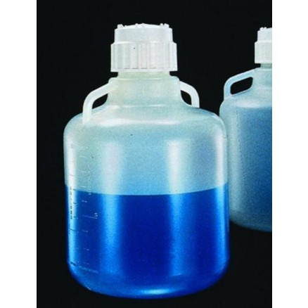 BONBONNE NALGENE EN PP 10L AVEC POIGNEES-BOUCHON-ROBINET