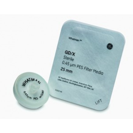 FILTRES SERINGUES WHATMAN GD/X POR 0,45UM D.25MM - PAR X 150