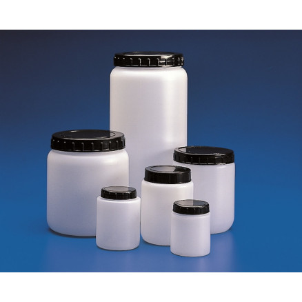 POTS RONDS PEHD A VIS CAPE NOIRE CAP.1500ML - PACK 10