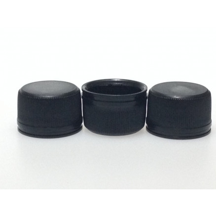 BOUCHON EN PP NOIR D.28MM AVEC JOINT POLESPAN - PACK DE 100