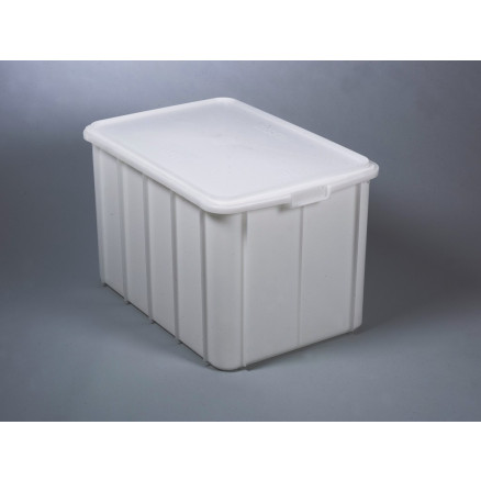 BAC DE STOCKAGE EN HDPE BLANC 94L - 660X450X410MM