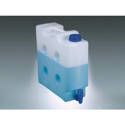 BIDON EN HDPE TRANSPARENT 10L L.O. TUBULURE FILETEE