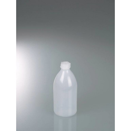 FLACON ROND COL LARGE LDPE 200ML D.59 X 114MM