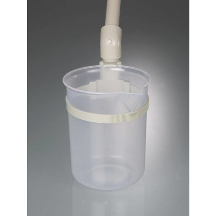 PUISARD BECHER EN PP 250ML AVEC MANCHE STABLE L.1M D.20MM