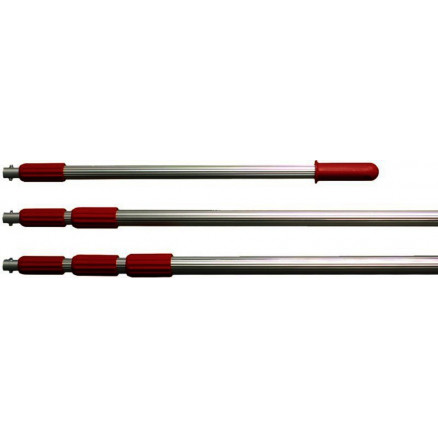 TIGE TELESCOPIQUE REGLABLE DE 1,25 A 2,5M A 2 BARRES