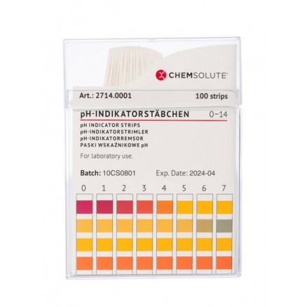 PAPIER PH 0-14 EN BANDELETTES 2714 - PACK X 100 TESTS