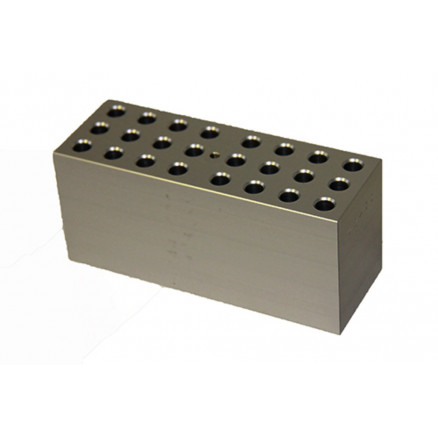 BLOC 24 TUBES DIAM. 12MM 140X50X63MM PROF.50MM GRANT