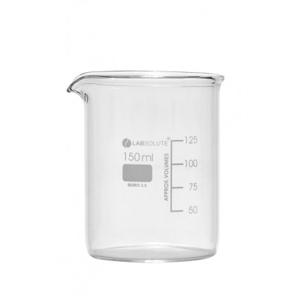 BECHER A BEC FORME BASSE VERRE BOROSILICATE 3.3 - 2L -PACK X4