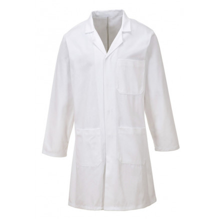 BLOUSE DE LABORATOIRE EN COTON A PRESSION - HOMME T.XXL