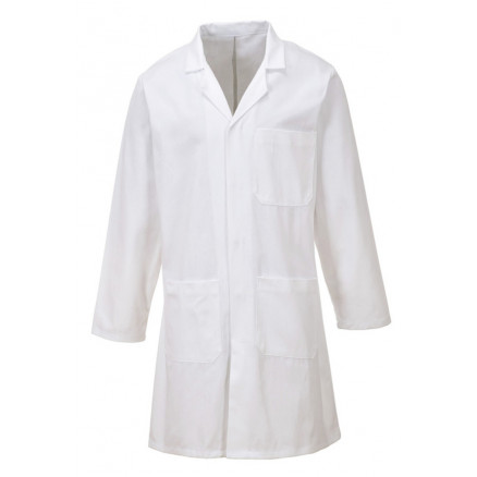 BLOUSE DE LABORATOIRE EN COTON A PRESSION - FEMME T.S