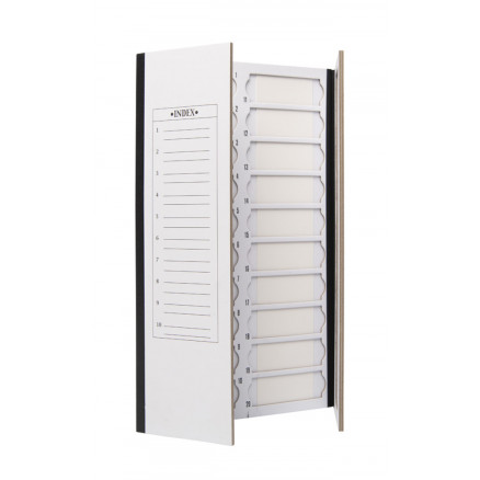 BOITE DE RANGEMENT EN CARTON NOIR POUR 20 LAMES