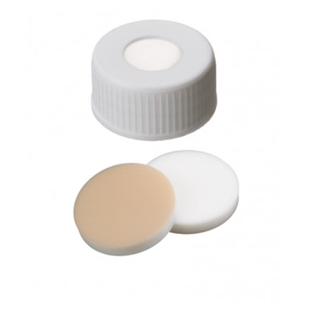 BOUCHON A VIS PP BLANC 1 TROU DN24 SILICONE/PTFE - X100
