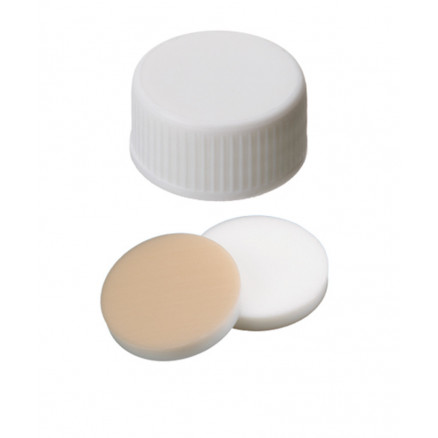 BOUCHON A VIS PP BLANC PLEIN DN13 SILICONE/PTFE - X100