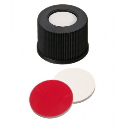 BOUCHON A VIS PP NOIR 1 TROU DN15 SILICONE/PTFE - X1000