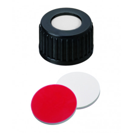BOUCHON A VIS PP NOIR 1 TROU DN18 SILICONE/PTFE - X1000