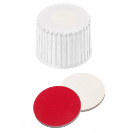 BOUCHON A VIS PP BLANC 1 TROU DN8 SILICONE/PTFE - X100