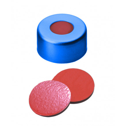 CAPSULE A SERTIR ALU BLEU 1 TROU DN11 CAOUT/BUTYL/TFE X100