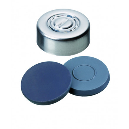 CAPSULE A SERTIR ALU DN20 ARR. CENTRAL BUTYLE MOULE/PTFE X100