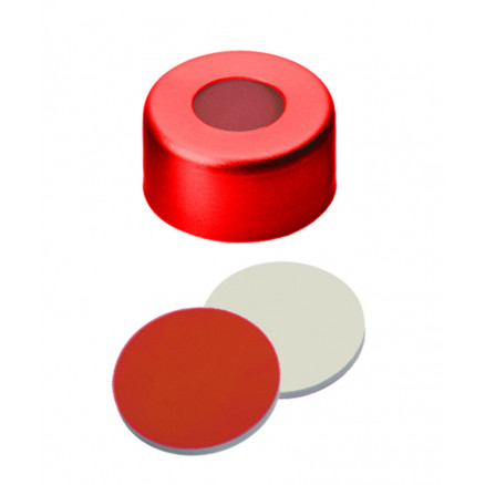 CAPSULE A SERTIR ALU ROUGE 1 TROU DN11 CAOUT./PTFE û X100