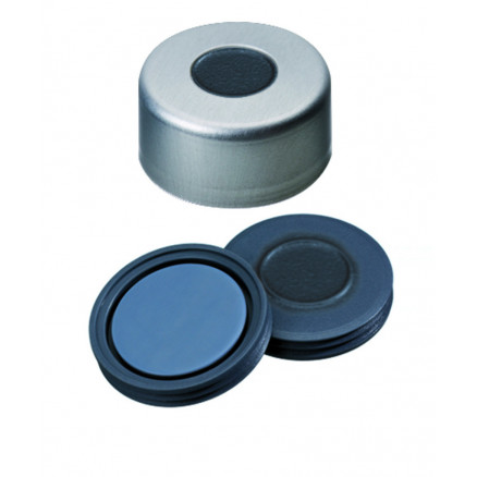 CAPSULE A SERTIR PHARMAFIX ALU 1 TROU DN13 BUTYLE/PTFE - X100