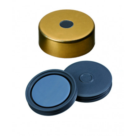 CAPSULE A SERTIR PHARMAFIX ALU 1 TROU DN20 BUTYLE/PTFE - X100
