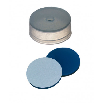 CAPUCHON EN PE TRANSPARENT 1 TROU DN20 SILICONE/PTFE - X100