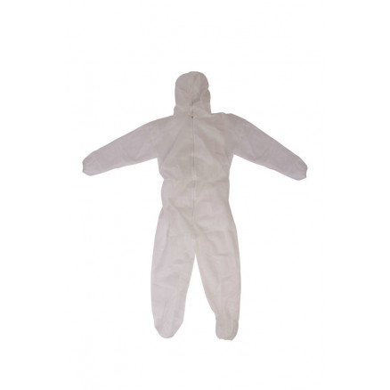 COMBINAISON EN PP BLANC NON TISSE TAILLE L - PACK DE 10