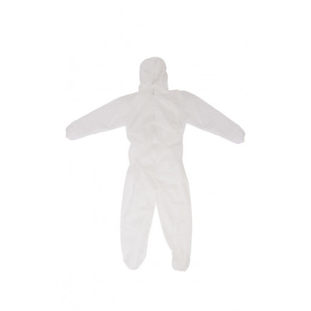 COMBINAISON EN PP BLANC NON TISSE TAILLE XL - PACK DE 10