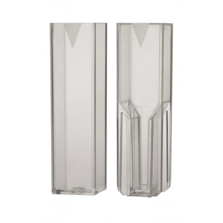 CUVETTE PS SEMI-MICRO POUR VISIBLE TRAJET 10MM 1,5-3ML - X100