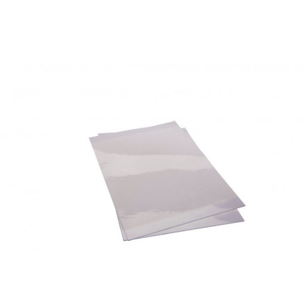 FEUILLE ADHESIVE EN POLYESTER POUR PCR 135X80MM -X100