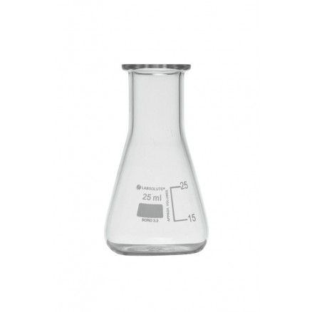 Erlenmeyer gradué 500 ml en verre Pyrex, col étroit, à usage intensif -  Matériel de laboratoire