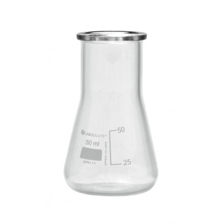 FIOLE CONIQUE A COL LARGE GRADUEE CAP.50ML - PACK DE 10