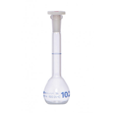 FIOLE JAUGEE VERRE CLAIR CL.A BOUCHON EN PE CN7/16 10ML