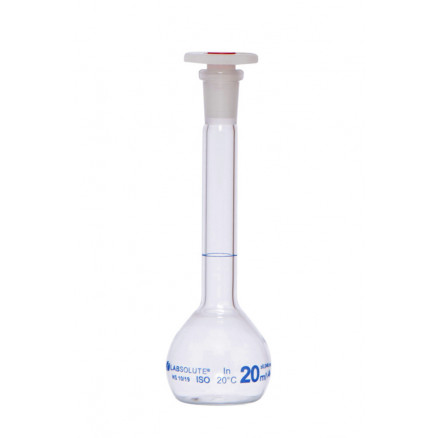 FIOLE JAUGEE VERRE CLAIR CL.A BOUCHON EN PE CN10/19 20ML