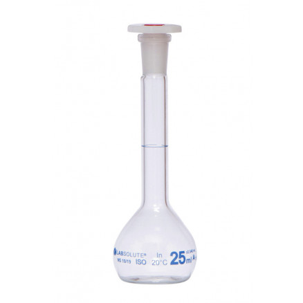 FIOLE JAUGEE VERRE CLAIR CL.A BOUCHON EN PE CN10/19 25ML