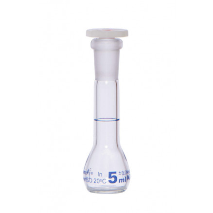 FIOLE JAUGEE VERRE CLAIR CL.A BOUCHON EN PE CN7/16 5ML