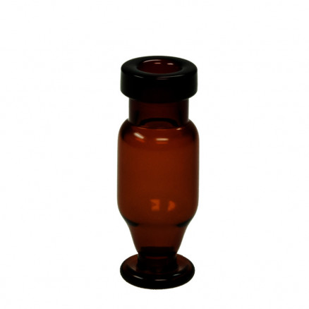 FLACON A SERTIR BRUN DN11 A PIED VASE 1,2ML - X100