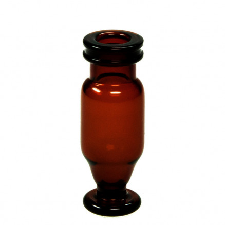 FLACON A SERTIR BRUN DN11 A PIED VASE 1,2ML - X100