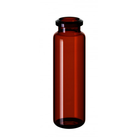 FLACON A SERTIR BRUN DN20 HEADSPACE FOND ROND 20ML X100