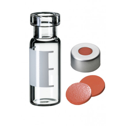 FLACON A SERTIR CLAIR DN11 + MARQU.+ CAPS.1 TROU 1,5ML X100