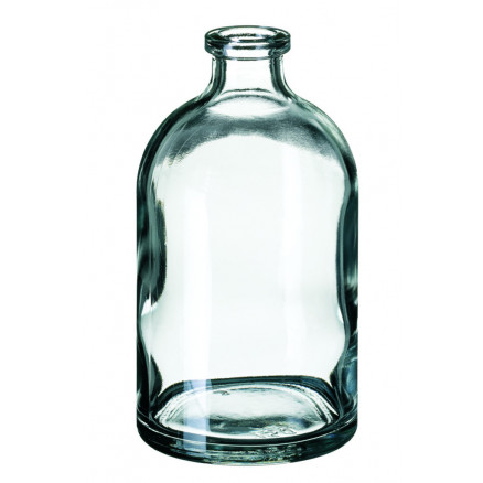 FLACON A SERTIR CLAIR DN20 A FOND PLAT 100ML - X100