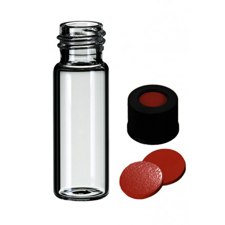 FLACON A VIS CLAIR DN13 + BOUCHON 1 TROU 4ML - X100