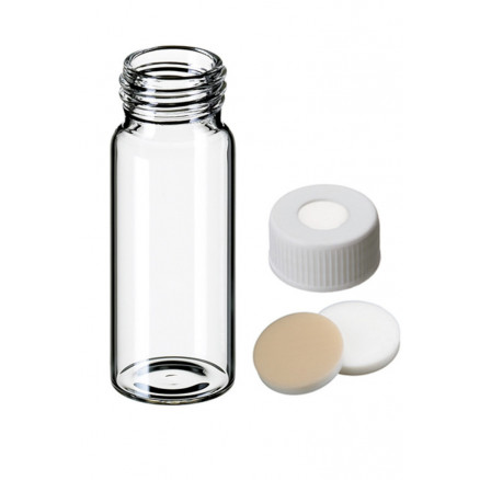 FLACON A VIS CLAIR DN24 + BOUCHON 1 TROU 40ML - X1000